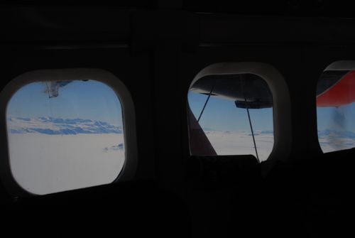 Mountains from plane