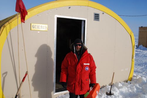 Science Tent before we leave in the morning.