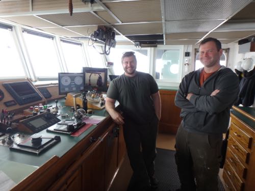 Chief Mate Don Heffern and Second Mate Jeremy Fox