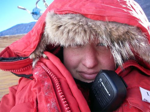 Bundled Up at the Tunnel Site