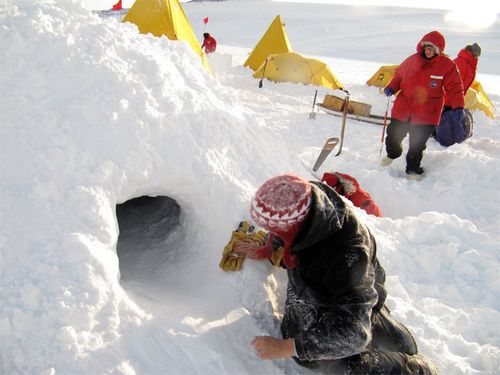 Option #3: A Quinzee or Snow Cave