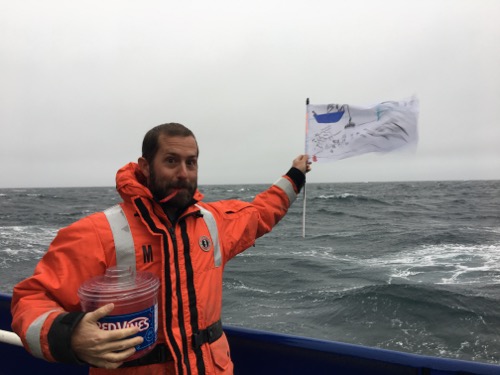 Arctic Artwork flag by students at the Anvil City Science Academy in Nome Alaska! 