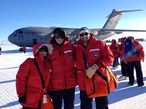 Part of G-063 upon landing at McMurdo.