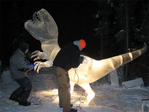 Ice dinosaur