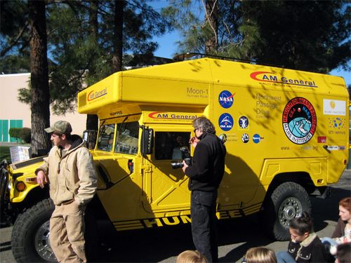 Side view of the Moon-1 Humvee Rover