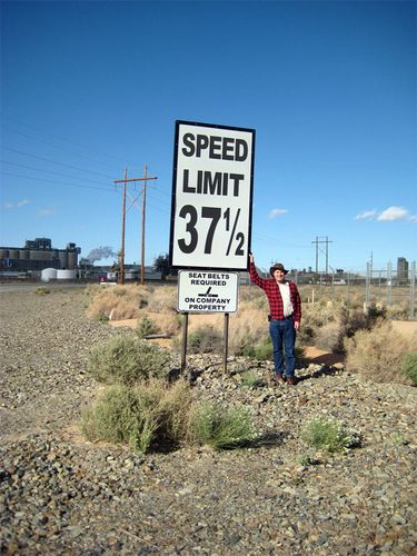 Speed limit sign