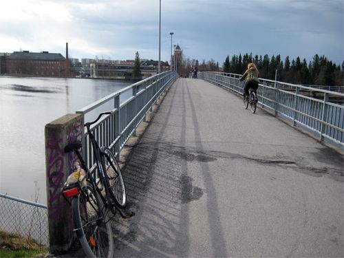 Bike path over river