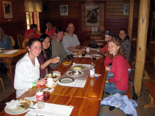 Our group at lunch