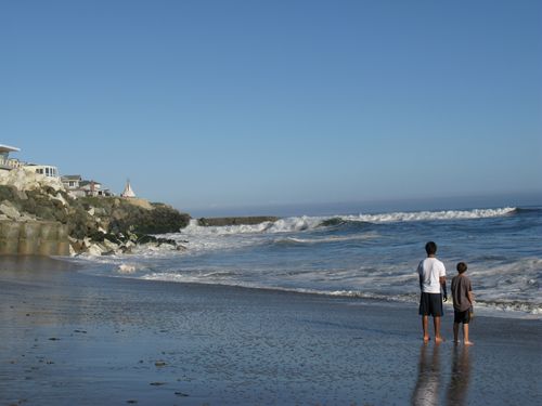 My first glimpse of the Pacific Ocean