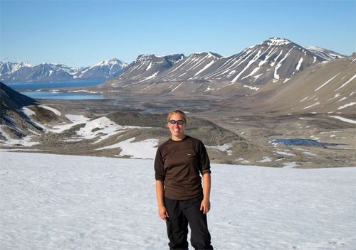 Svalbard REU student Kristen Mitchell