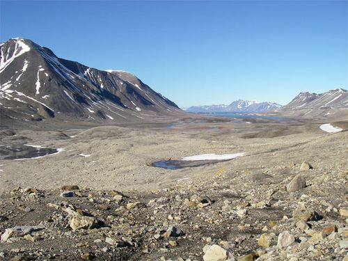 Looking north up toward Lake Linne