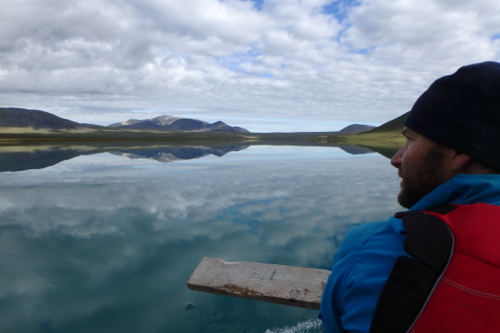 Chris on Lake Peters