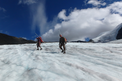 Darrell on Chamberlin glacier