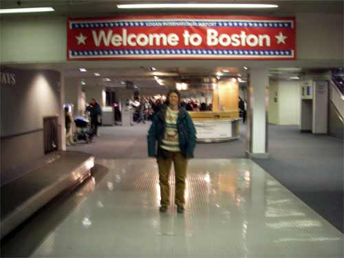 Cathy arrives in Boston.