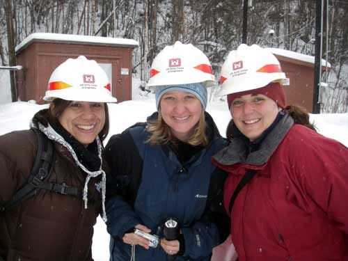 We cannot enter the Permafrost Tunnel without our trusty hard hats.