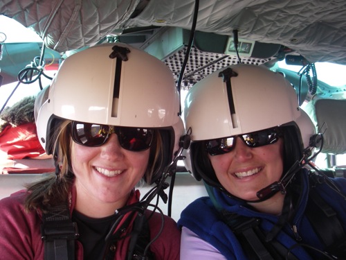 Our helmets kept knocking together- made it difficult to get a photo!