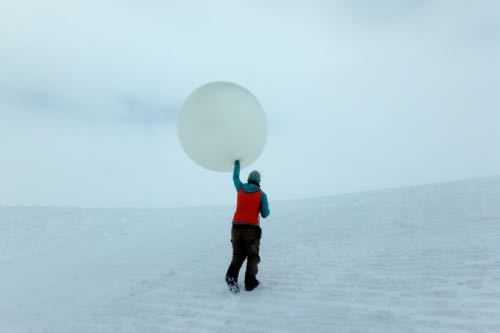 Science Tech Launches Weather Balloon