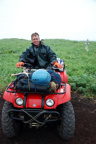 Getting home from work on St. Paul Island