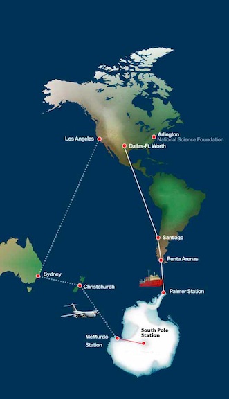 USAP deployment routes