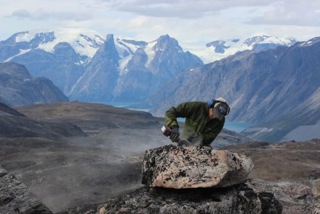 Jason extracting a sample