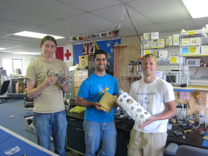 David, Paul, and Justin with SCINI parts