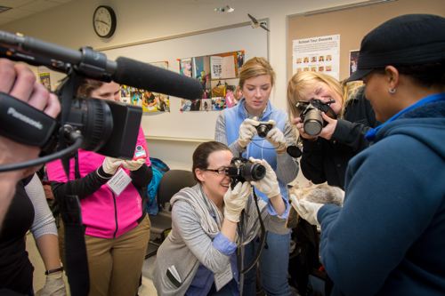 Up close and personal at UAF with the subject of the Arctic Ground Squirrel Studies expedition.