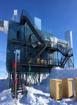 The IceCube Neutrino Observatory. Photo by Kate Miller.