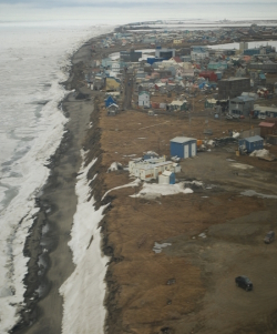 An aerial view of Barrow, Alaska. Photo by John Wood.