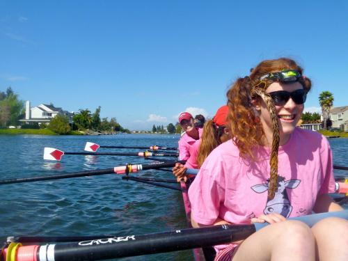 Amy rowing  