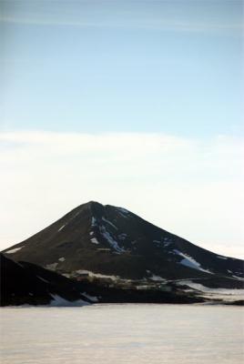 first view of McMurdo from helicopter