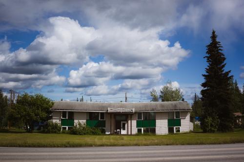 House on thawed permafrost