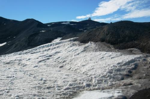 A view of the hills in Hut Point Peninsula, a few steps out from McMurdo Station.