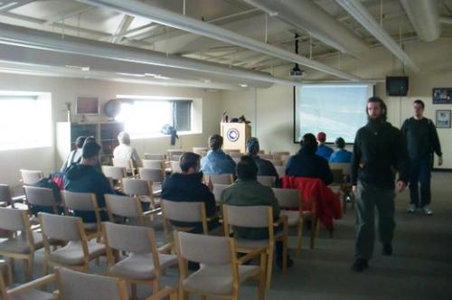 Outdoor Safety Lecture at McMurdo Station.