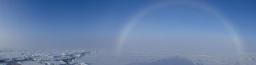 Fogbow over Pack Ice