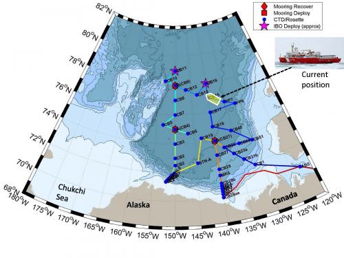 Present location of the CCGS Louis S. St-Laurent