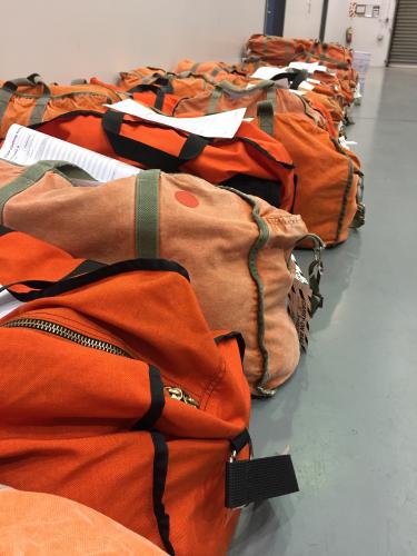 Orange bag lineup