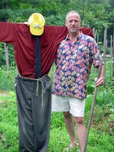 Me and My Pal Hard At Work In the Garden