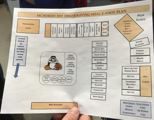 Thanksgiving meal floor plan