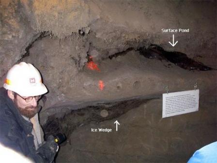 Unique features in the Permafrost Tunnel