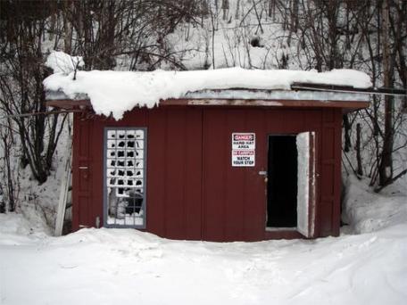 Entrance to the Permafrost Tunnel