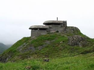 An old bunker from World War Two, protecting the  United States.