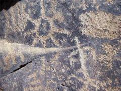 KeyHole Sink in Northern Arizona,  messages in stone.