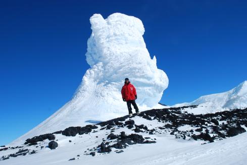 Ice tower dad