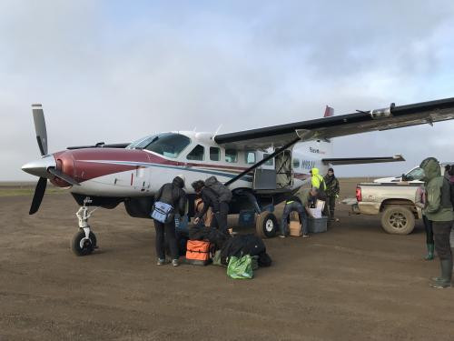 Boarding our plane