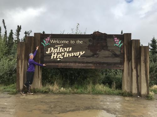 Kim at Dalton Highway