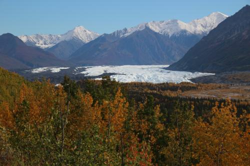 More mountains, glaciers, and fall leaves