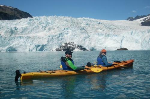 Lauren and Ethan sea kayaking