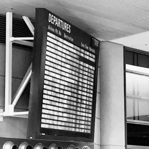 Departures Sign