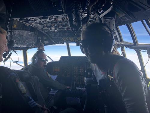 Cockpit from Christchurch to McMurdo