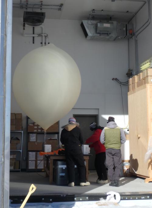 Weather balloon launch